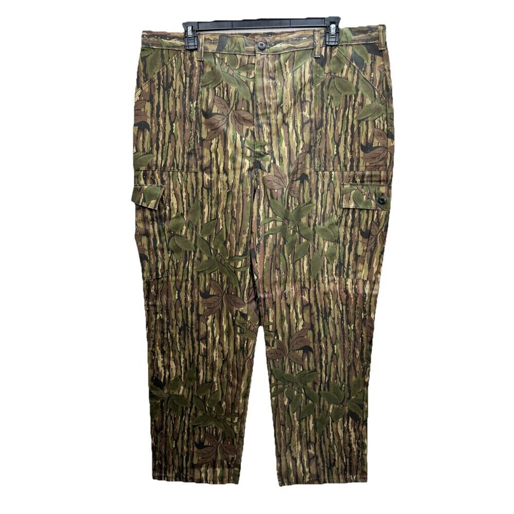 Vintage Liberty Pants Size XL Realtree Camo Cargo Adjustable Waist Hunting 90s